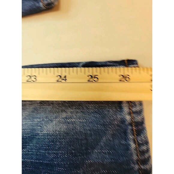 American Eagle Mens Jeans Size 28x26.5 Original Straight Distressed 100% Cotton - Picture 10 of 11